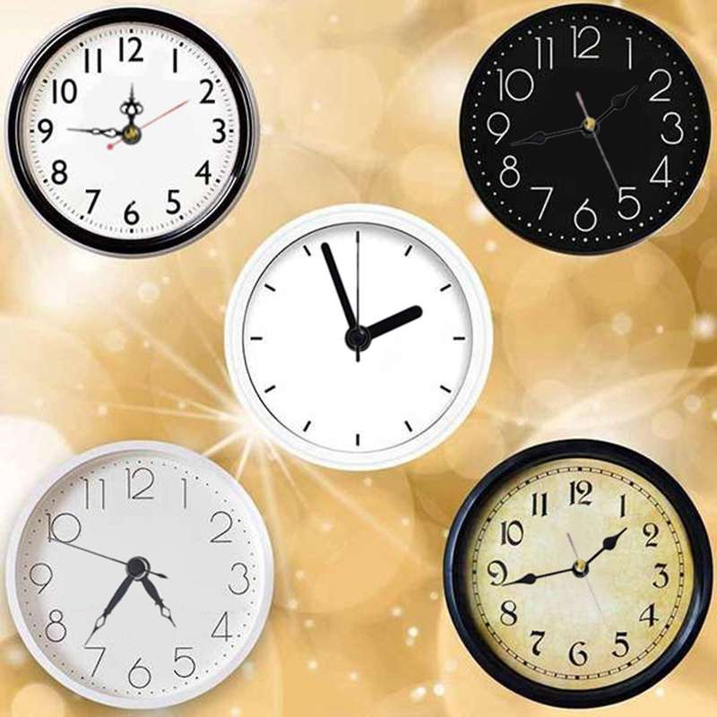 1 Set Silent Quartz Movement Mechanism DIY Clock Motor Kit with 6 Different Hands Repair Parts Repla