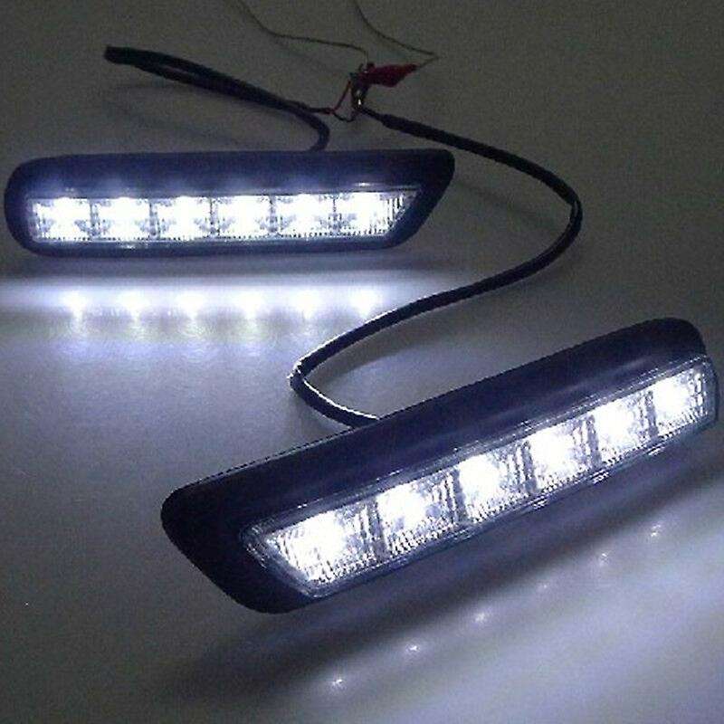 1 Set White LED Daytime Running Lights Fog Lamp DRL for ASX 2010-2012