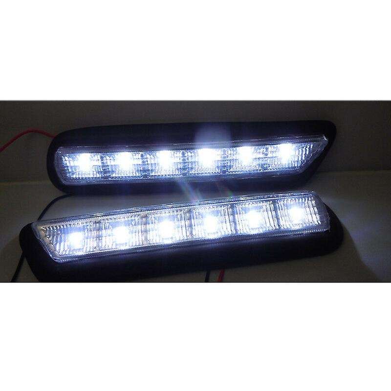 1 Set White LED Daytime Running Lights Fog Lamp DRL for ASX 2010-2012