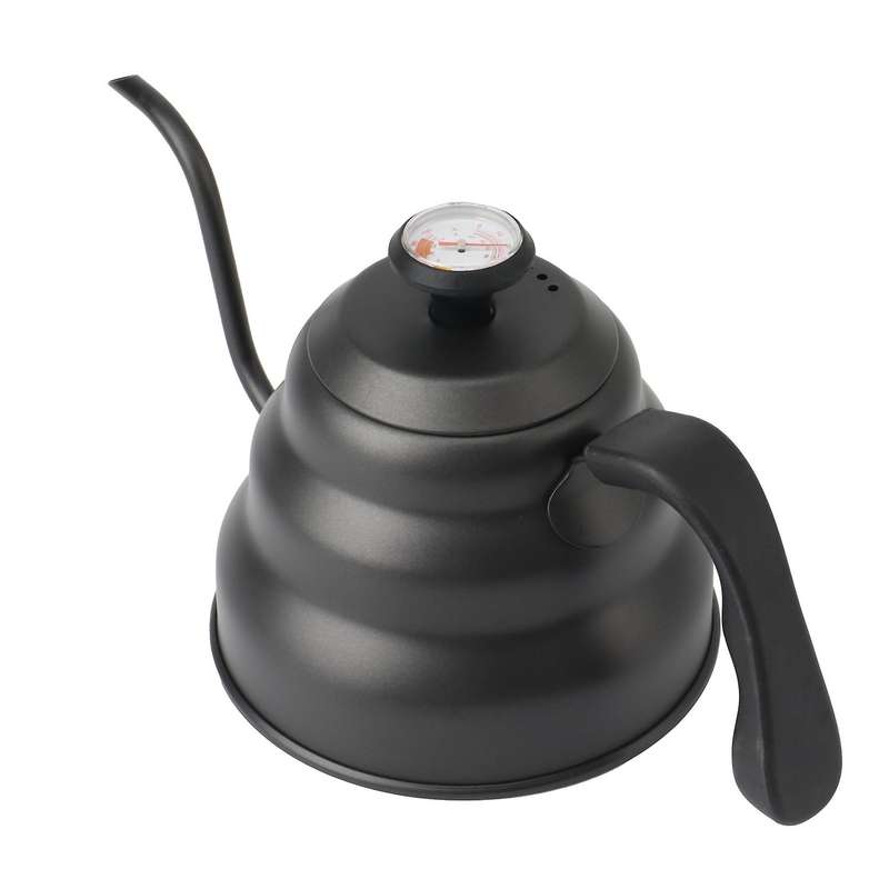 1.0L Coffee Kettle Pour over Coffee Tea Pot Kettle Drip Kettle Gooseneck Stainless with Thermometer