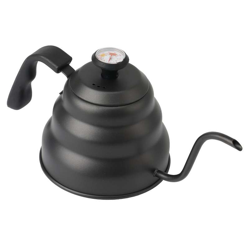 1.0L Coffee Kettle Pour over Coffee Tea Pot Kettle Drip Kettle Gooseneck Stainless with Thermometer