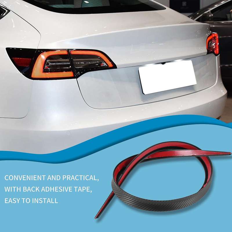 1.2M Universal Roof Spoiler Carbon Fiber Tail Wing Spoiler Rear Trunk Spoiler for