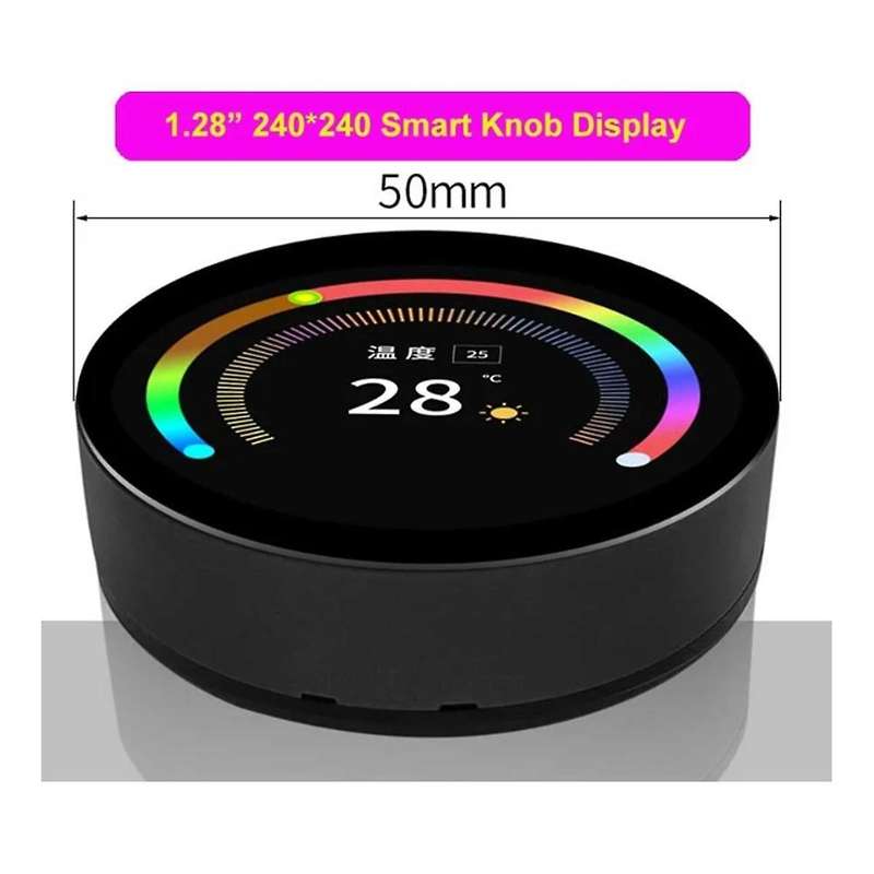 1.28 Inch 240x240 Round Circular Rotary Knob IPS Serial UART UI LCD Module Panel Display Screen Swit