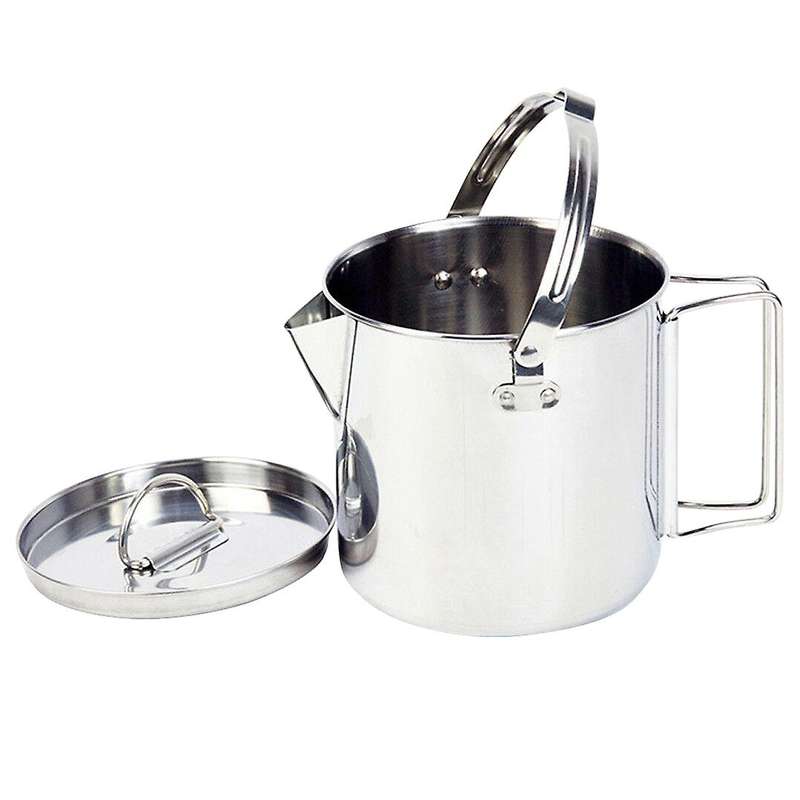1.2L Outdoor Stainless Steel Kettles Camping Portable Boil Water Hanging Pot Cooking Kettle