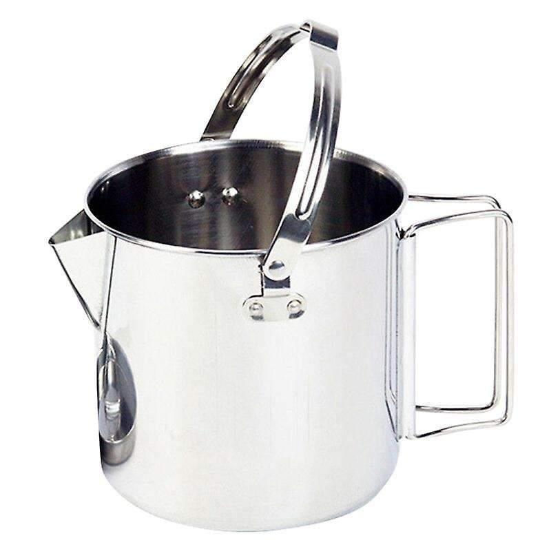 1.2L Outdoor Stainless Steel Kettles Camping Portable Boil Water Hanging Pot Cooking Kettle