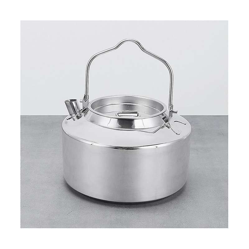 1.2l Stainless Steel Outdoor Camping Kettle Outdoor Teapot for Hiking Backpacking Picnic