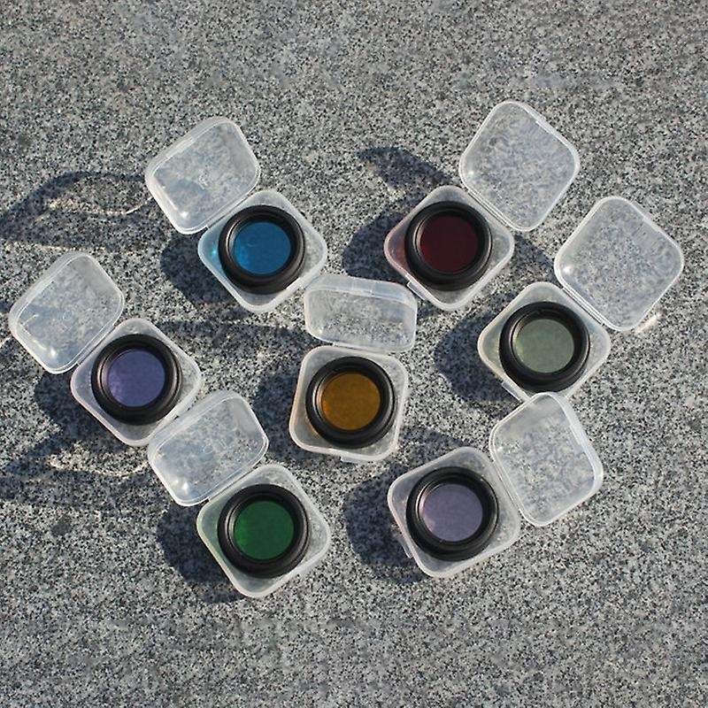1.25 Inches Color Filter Kit (7 Pcs) Thread 28.6X0.6mm for Astronomical Telescope Accessory