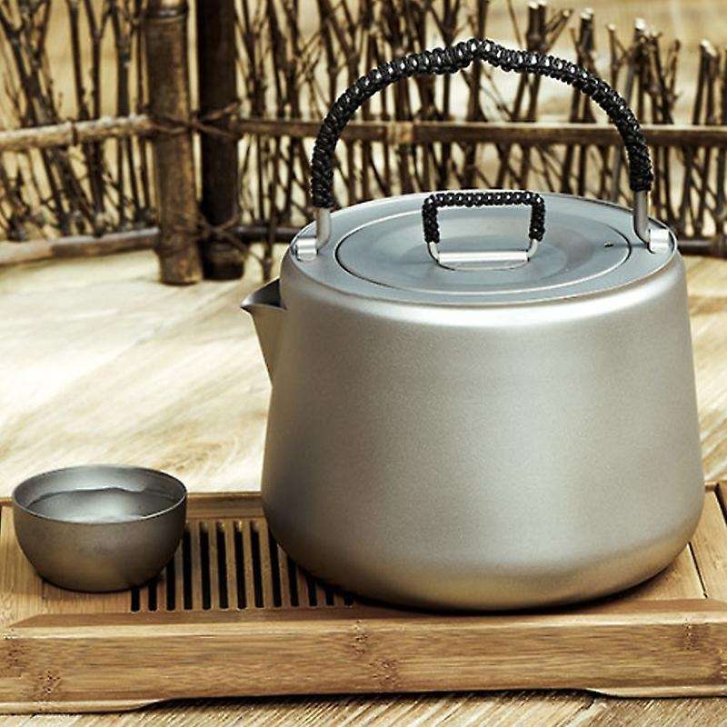 1.4L Titanium Tea Pot Ultralight Outdoor Camping Hiking Water Kettle Coffee Pot Teapot Kettle Pot Ou