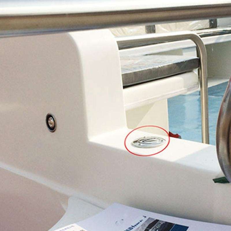 1.5 inch Boat Fuel Deck Filler Angled Fill 316 Marine Grade Stainless Steel Keyless Cap Boat Accesso