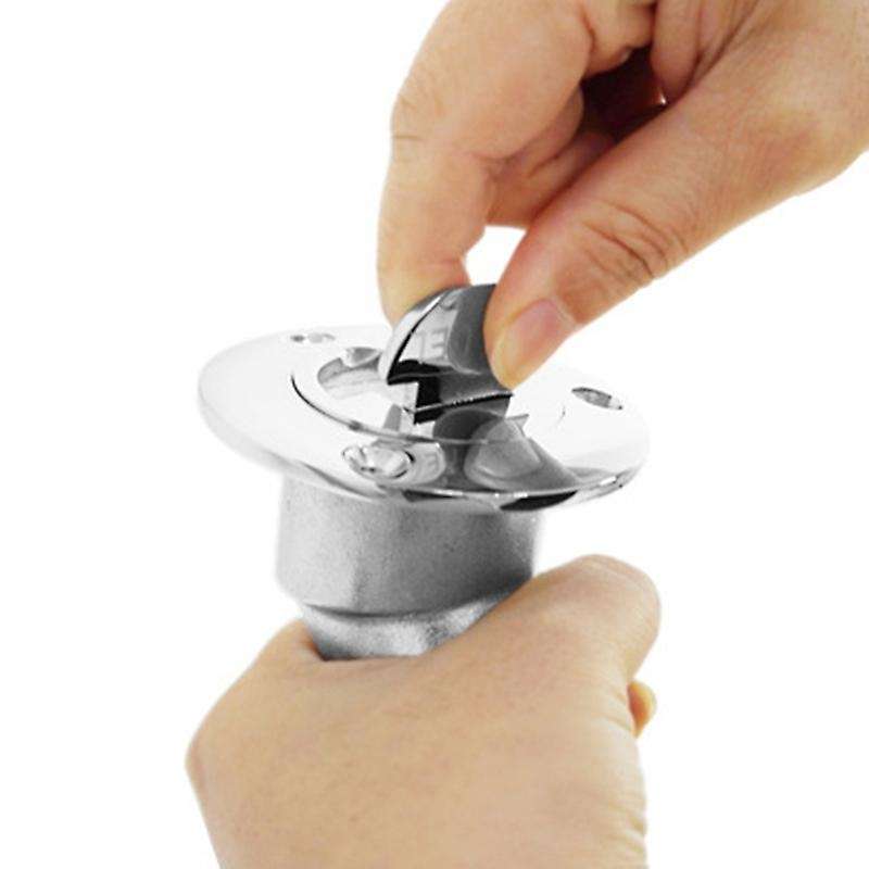 1.5 inch Boat Fuel Deck Filler Angled Fill 316 Marine Grade Stainless Steel Keyless Cap Boat Accesso
