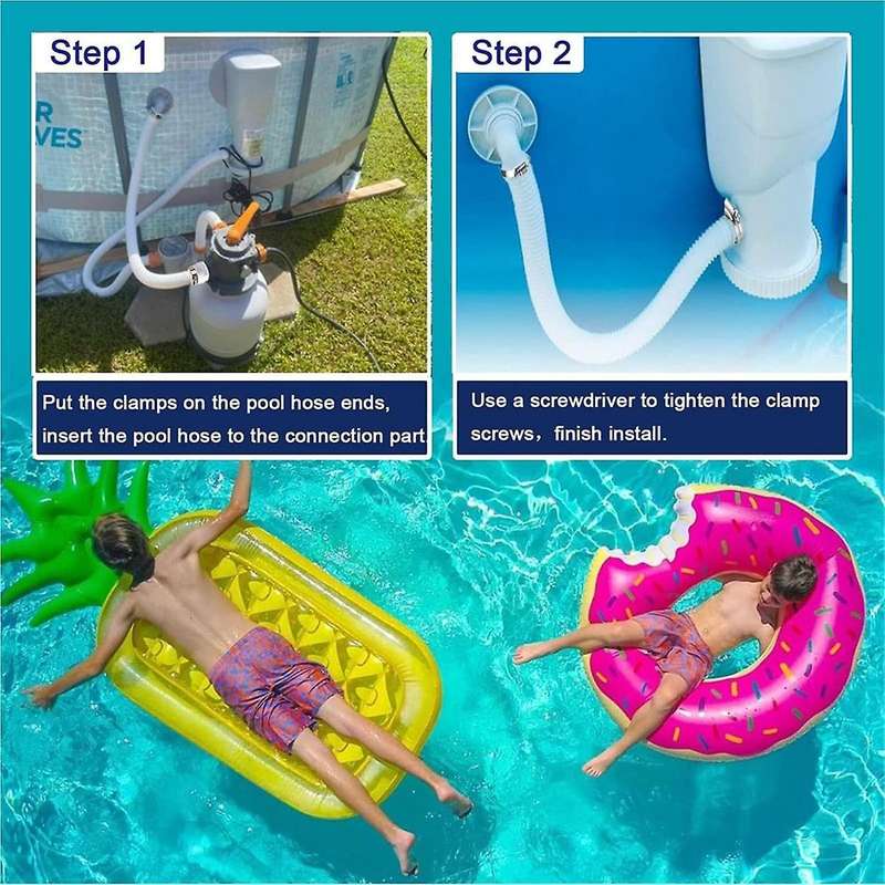 1.5in Pool Hoses for Above Ground Pools, 1.5in Diameter Pool Pump Replacement Hose 5 Filter Pump Hos