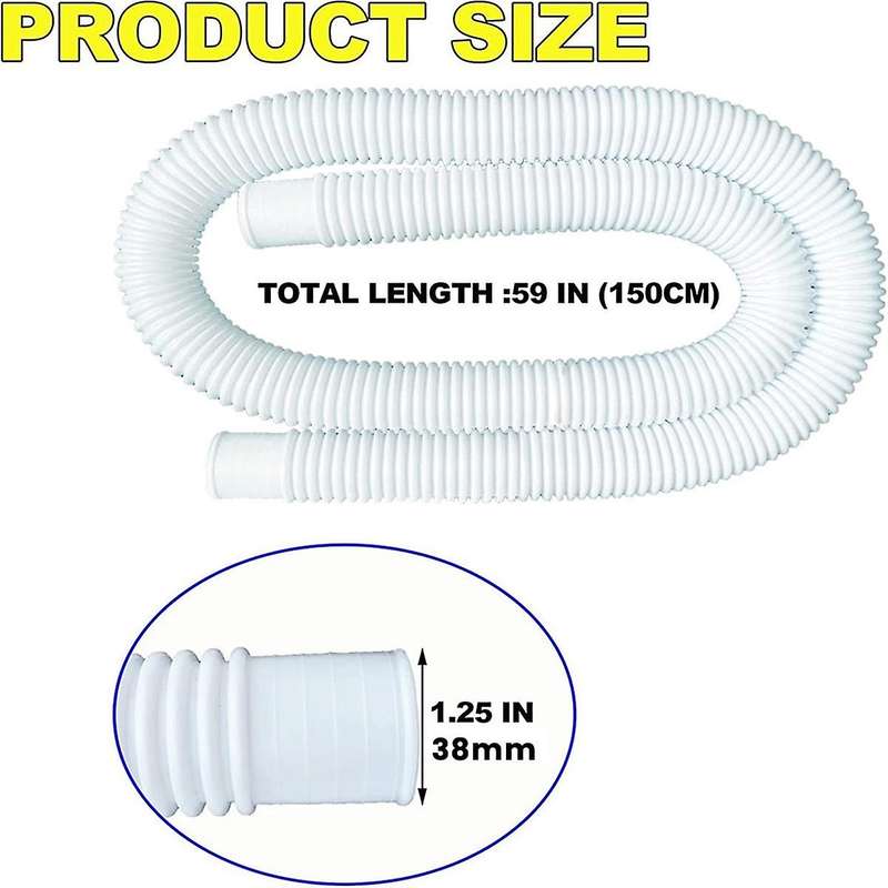 1.5inch X 59inch Pool Hoses-Skimmer Pool Hoses for Pool Pump Filter,Pump Hoses Tubes for Above Groun