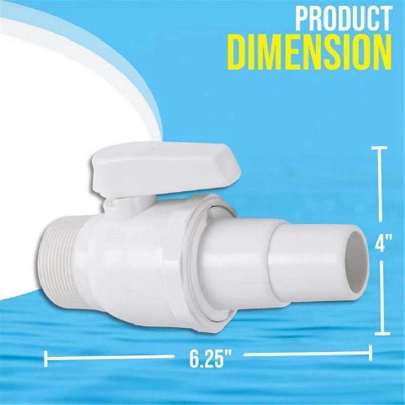 1.5-1.25 Inch Dual Sided ECONOLINE Ball Valve for Filters Oil Skimmers