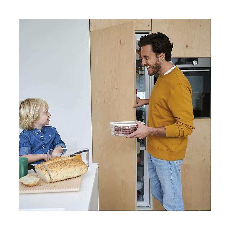 1.6l with 3 Tier Meat Pieces Storage Box Airtight Lid Dishwasher Safe 3layer Crisper