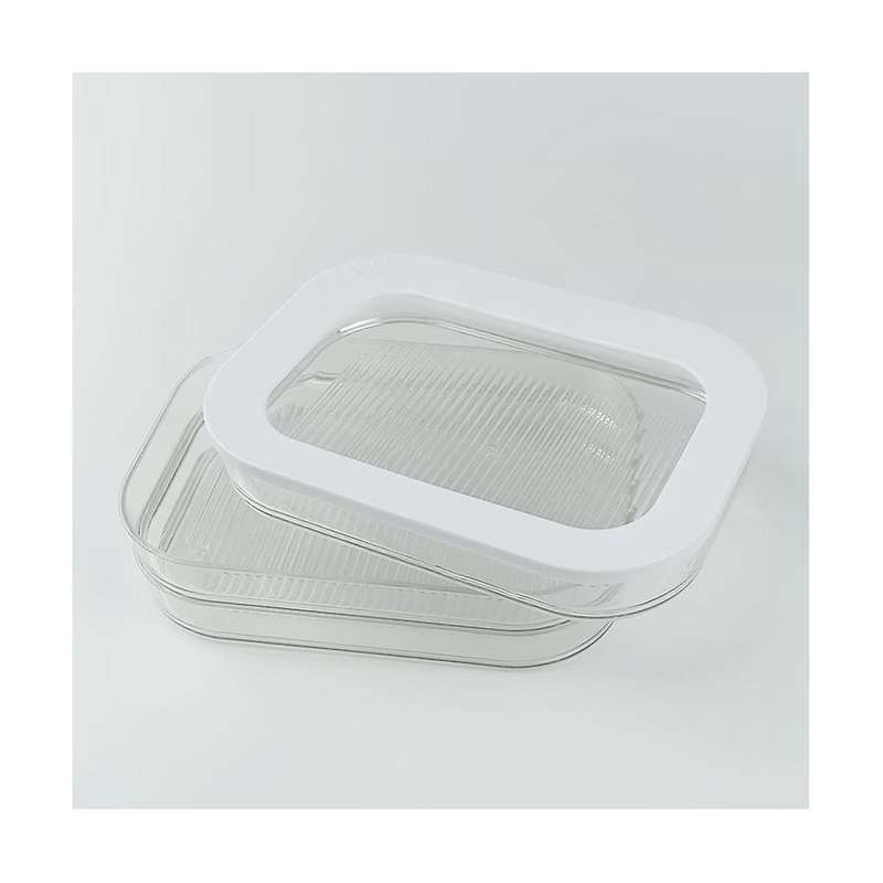 1.6l with 3 Tier Meat Pieces Storage Box Airtight Lid Dishwasher Safe 3layer Crisper