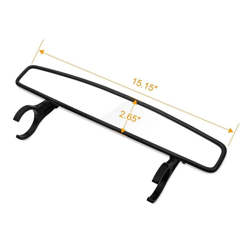 1.75inch UTV Rearview Mirror Side Mirror Accessories Wide Rear View Racing Mirror for ATV