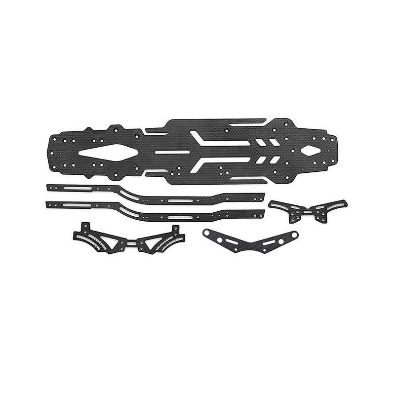 1/10 Model Drift Car Chassis Carbon Fiber Frame Bottom for Fx 2.0 S Chassis Upgrade Kit.
