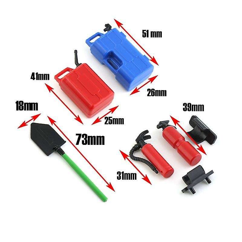 1/10 Simulation Climbing Car Decoration Simulation Modification Parts Fire Extinguishing Equipment S