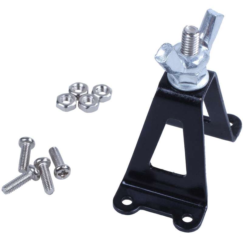 1/10 Spare Tire Rack,Metal Rear Spare Tyre Bracket Wheel Holder Carrier for 1/10 Axial SCX10 RC4WD