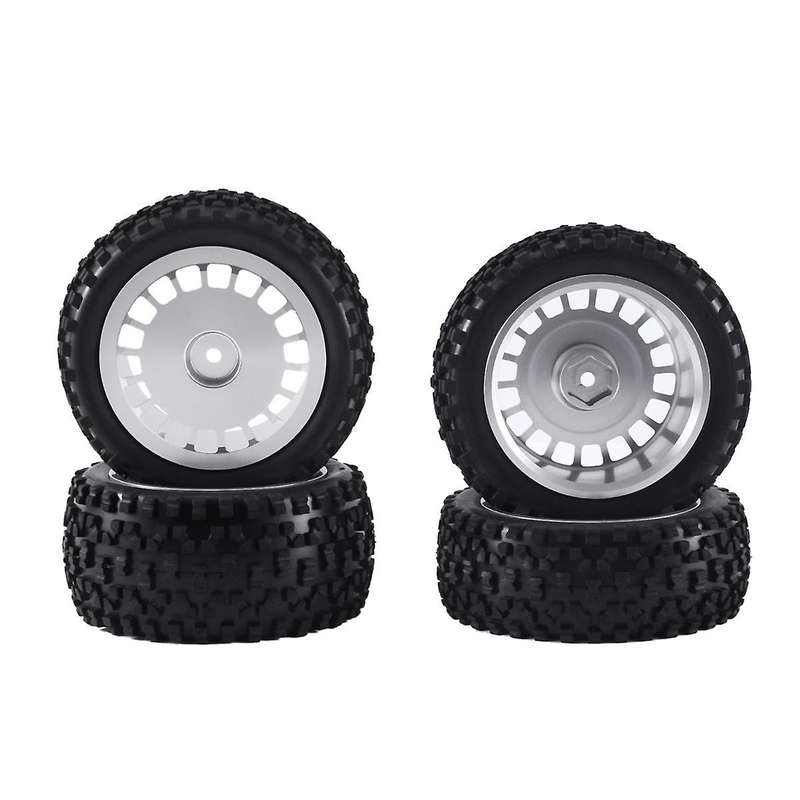 1/10 Tires W/Alum Dish Wheel Rims for TD4/DF03/DF02/TT02B/DT03/DT02/DB01 TORNADO EPX Off-Road Car,S