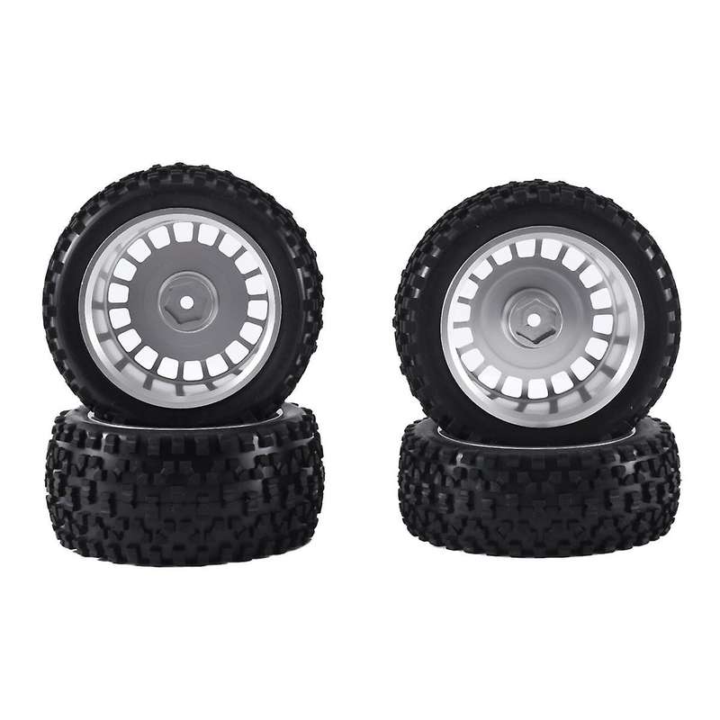 1/10 Tires W/Alum Dish Wheel Rims for TD4/DF03/DF02/TT02B/DT03/DT02/DB01 TORNADO EPX Off-Road Car,S