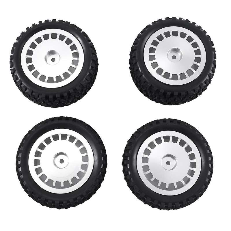 1/10 Tires W/Alum Dish Wheel Rims for TD4/DF03/DF02/TT02B/DT03/DT02/DB01 TORNADO EPX Off-Road Car,S