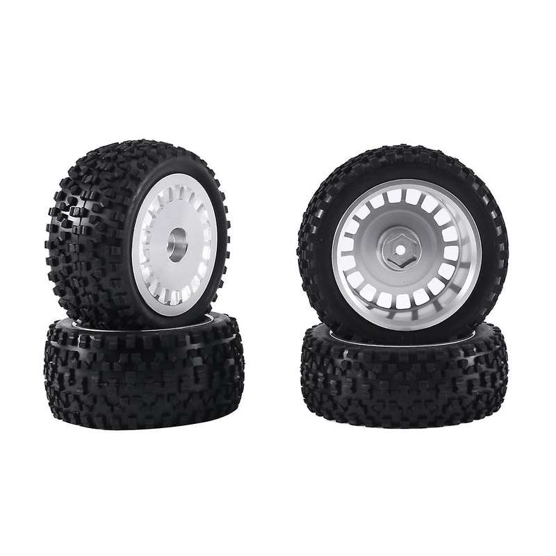 1/10 Tires W/Alum Dish Wheel Rims for TD4/DF03/DF02/TT02B/DT03/DT02/DB01 TORNADO EPX Off-Road Car,S