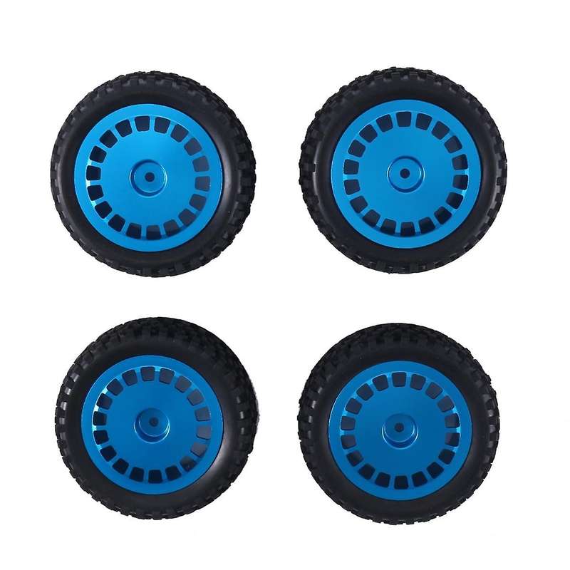 1/10 Tires W/Alum Dish Wheel Rims for TD4/DF03/DF02/TT02B/DT03/DT02/DB01 TORNADO EPX Off-Road Car,B