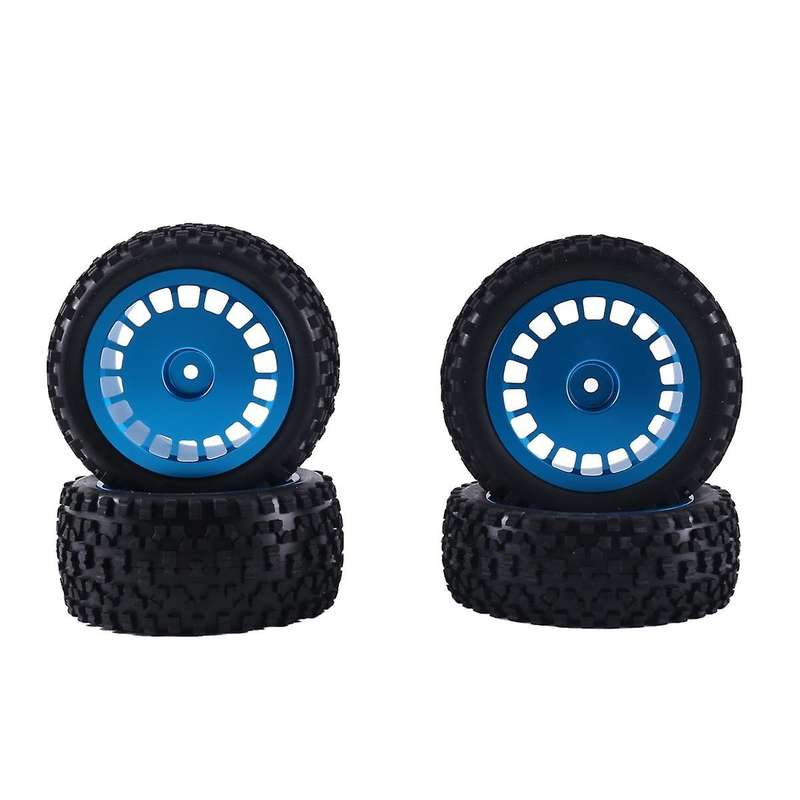 1/10 Tires W/Alum Dish Wheel Rims for TD4/DF03/DF02/TT02B/DT03/DT02/DB01 TORNADO EPX Off-Road Car,B