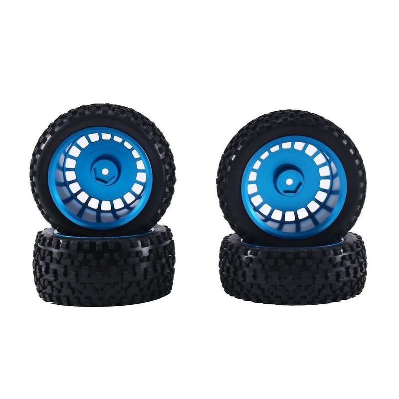 1/10 Tires W/Alum Dish Wheel Rims for TD4/DF03/DF02/TT02B/DT03/DT02/DB01 TORNADO EPX Off-Road Car,B