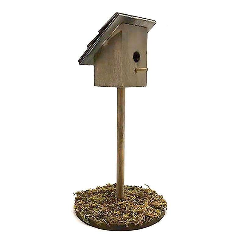 1/12 Miniatures Garden Model Wooden Bird House for Decoration Accessories