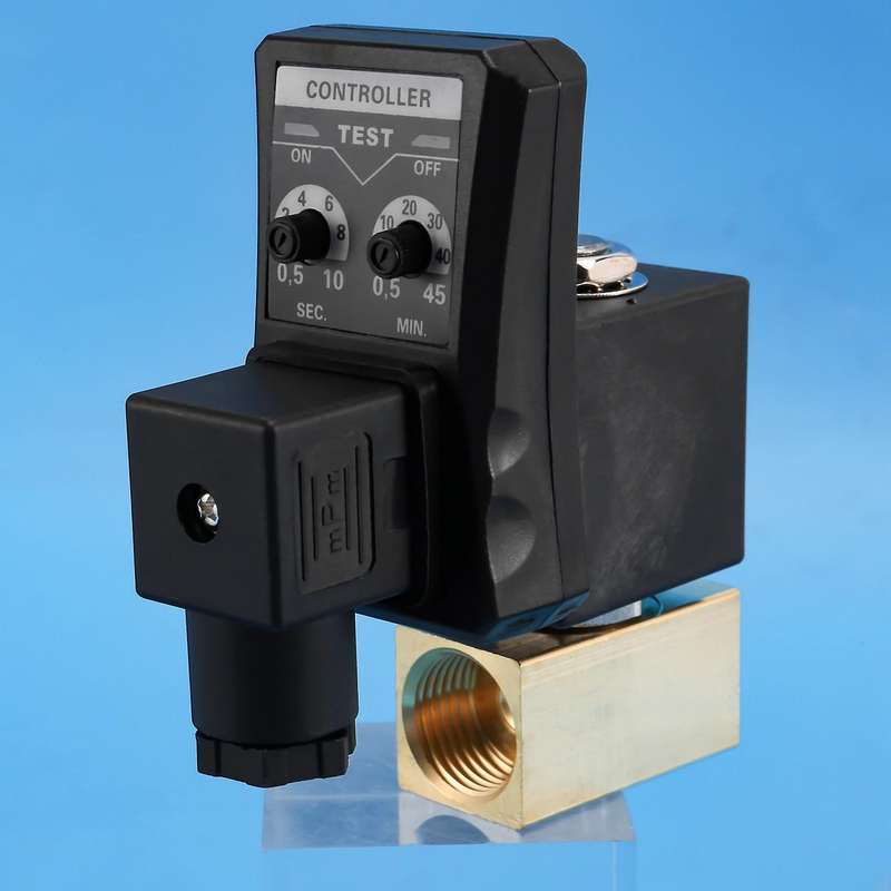 1/2 Inch Dn15 Electric Timer Auto Water Valve Solenoid Electronic Drain Valve for Air Compressor Co