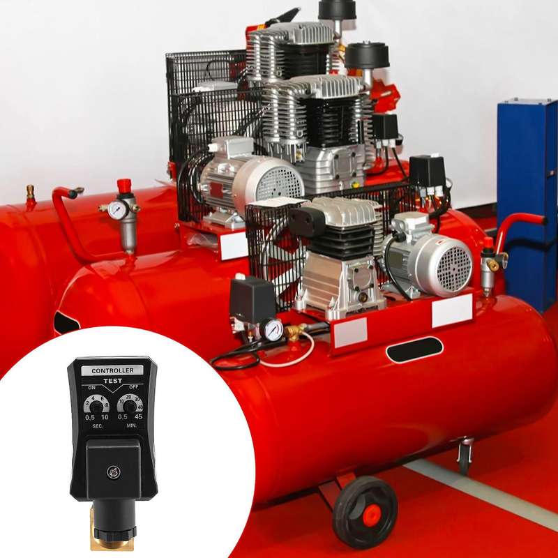 1/2 Inch Dn15 Electric Timer Auto Water Valve Solenoid Electronic Drain Valve for Air Compressor Co