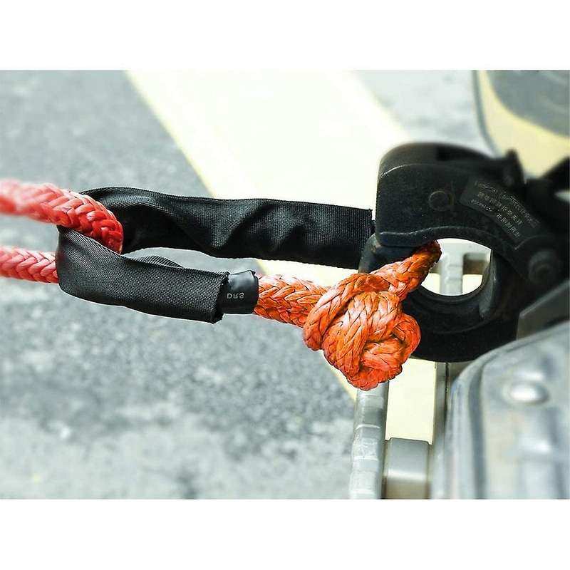 1/2 Inch X 22 Inch Car Soft Shackle Rope Tow Rope Off Road Winch Pulley Cable Hook for Off-road Rec