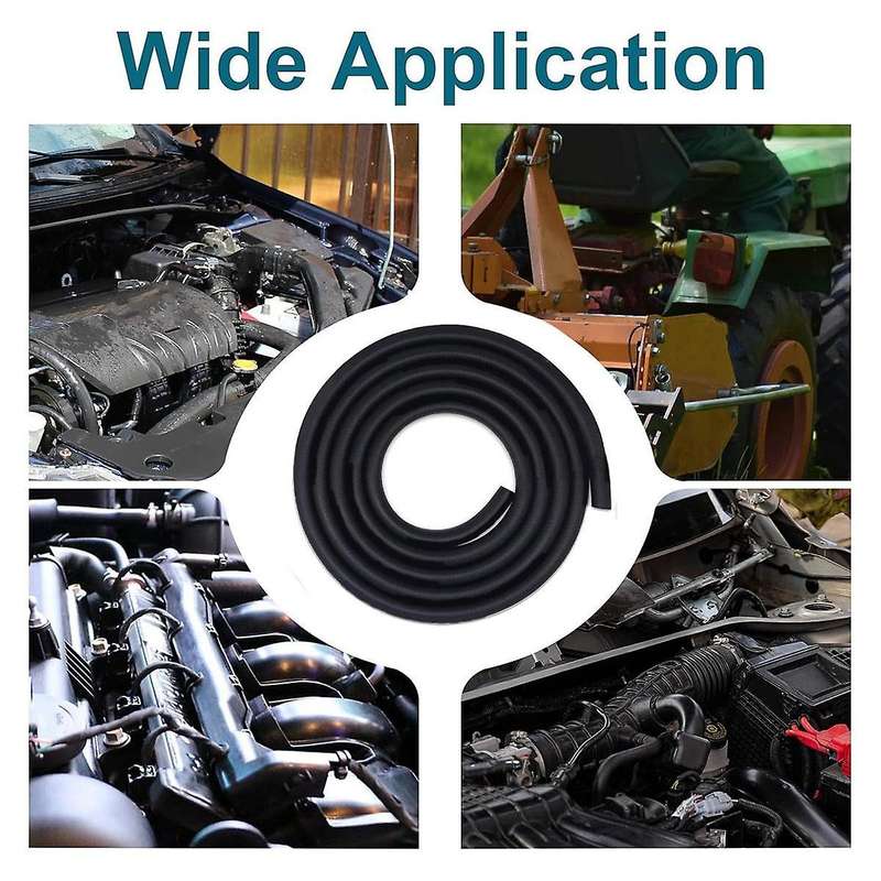 1/4 Fuel Line, Fuel Line Hose 10 Feet, NBR Rubber Gasoline Tube with 20 PCS Fuel Line Clamps, Fuel