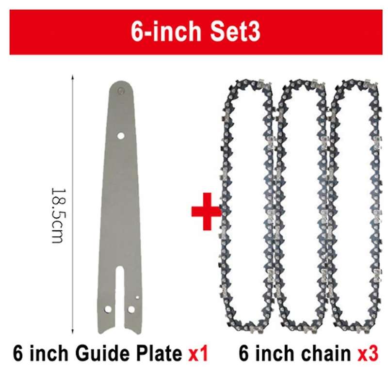 1/4 Chainsaw Chain 6 Inch Portable Electric Saw Mini Chainsaw Logging Blade Pruning Chain Saw Chain