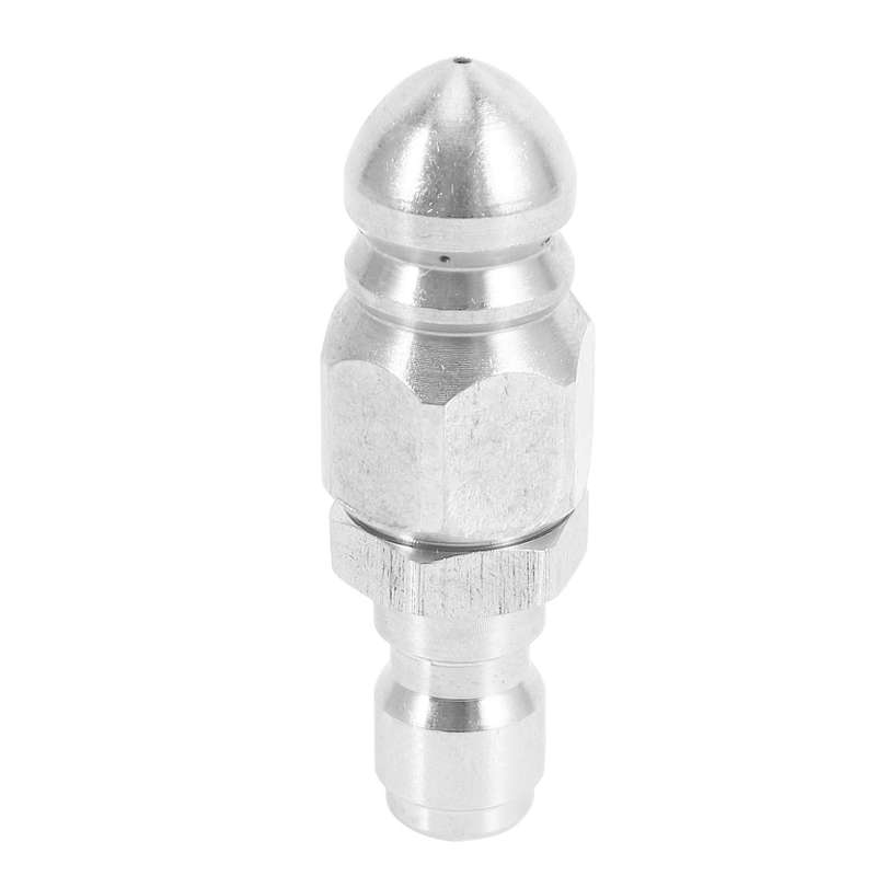 1/4 Inch 5000 Sewer Jetter Nozzle Pressure Drain Jetter Hose Nozzle for 1/4 Pressure Washer Quick C