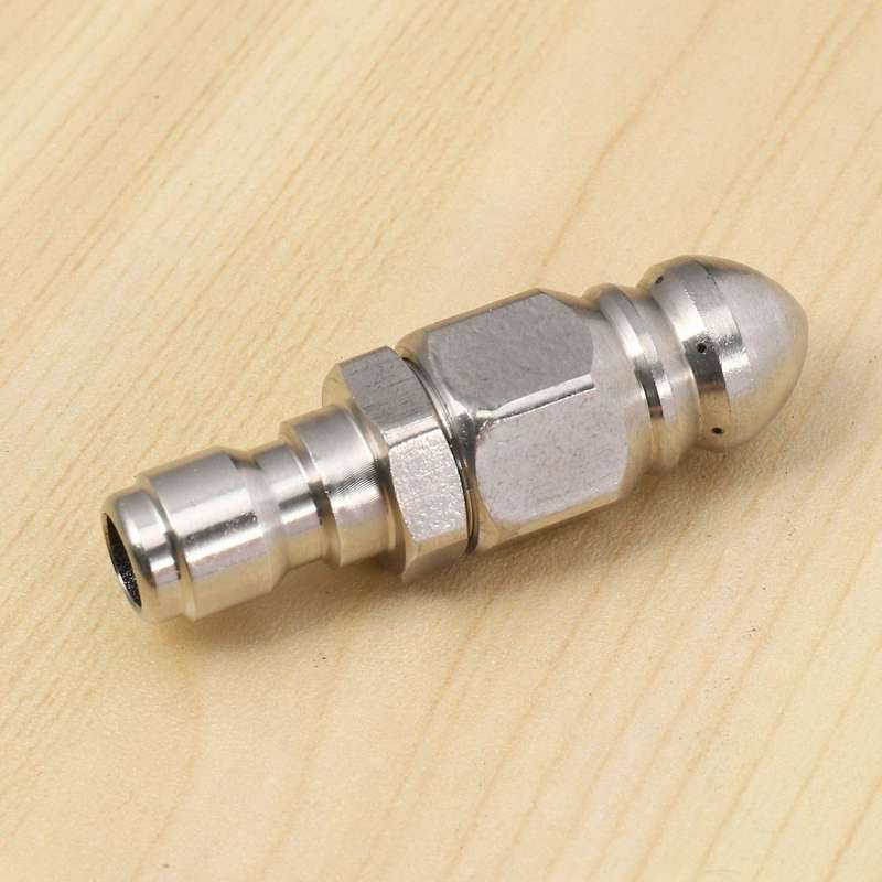 1/4 Inch 5000 Sewer Jetter Nozzle Pressure Drain Jetter Hose Nozzle for 1/4 Pressure Washer Quick C