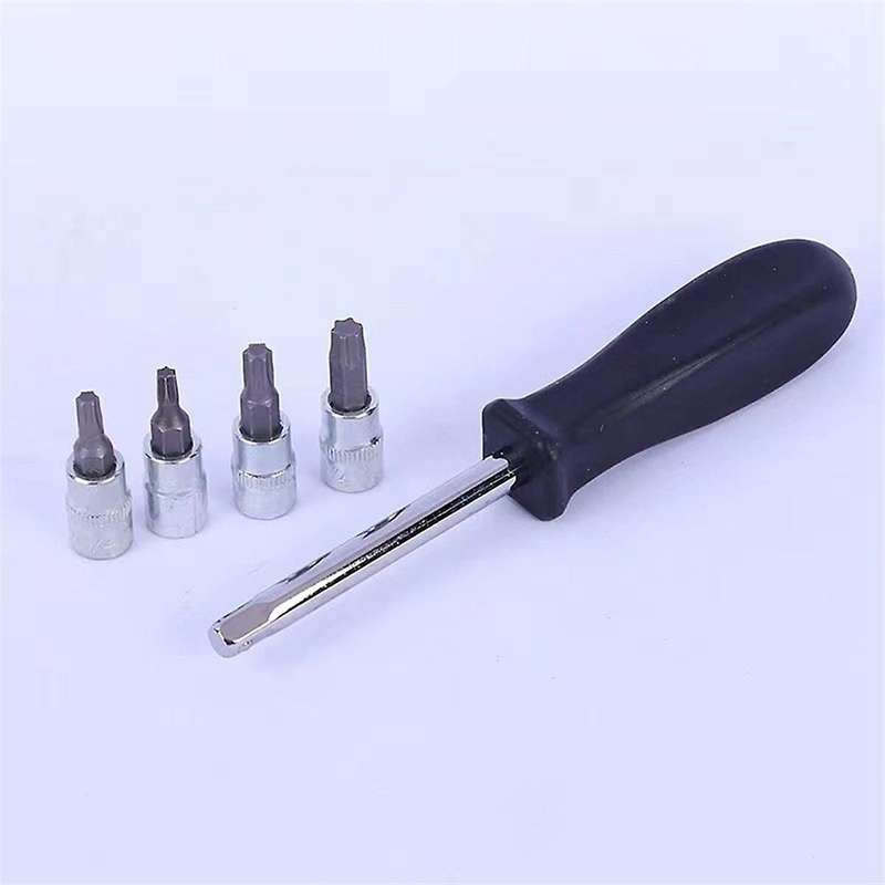 1/4 Inch Socket Kit with Quick Release Ratchet, Screwdriver Set, Car and Truck Manual Extension Auto