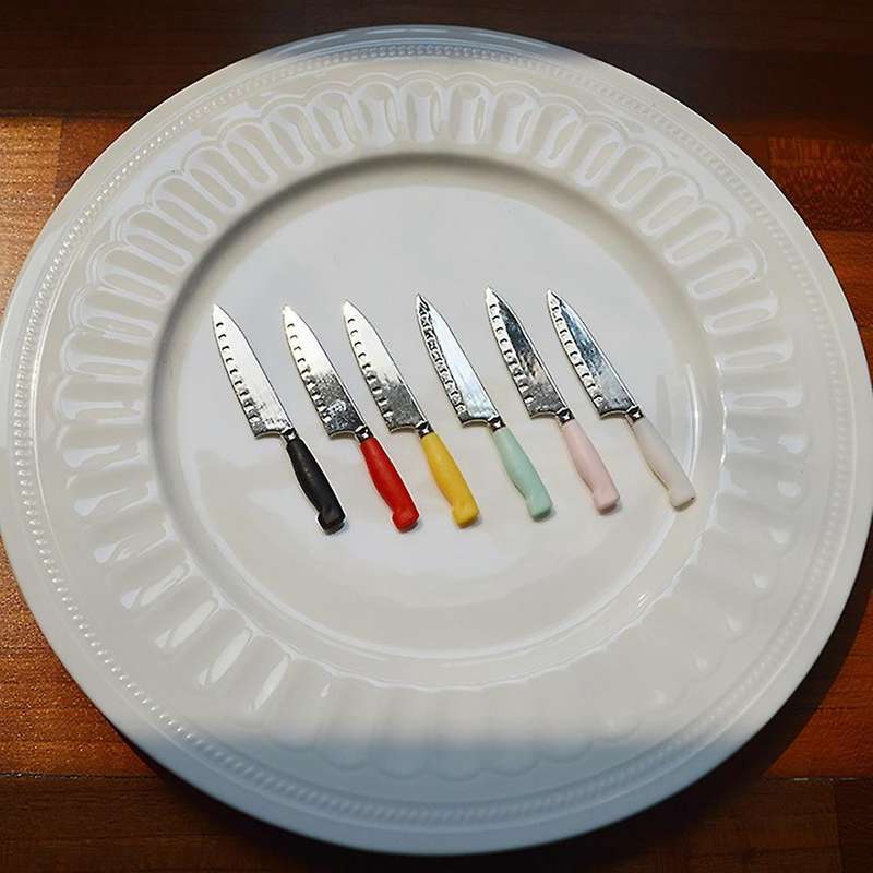 1/6 Scale Miniature Knife Mini Cooking Utensils for Barbies BJD Doll House Accessories, Black