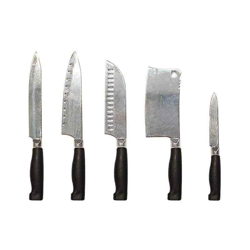 1/6 Scale Miniature Knife Mini Cooking Utensils for Barbies BJD Doll House Accessories, Black