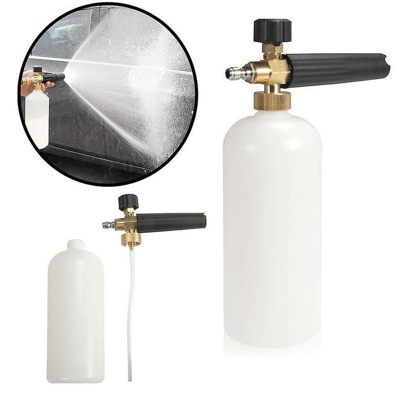 1/4Inch Snow Foam Washer Car Wash Soap Cannon Spray Pressure Jet Bottle