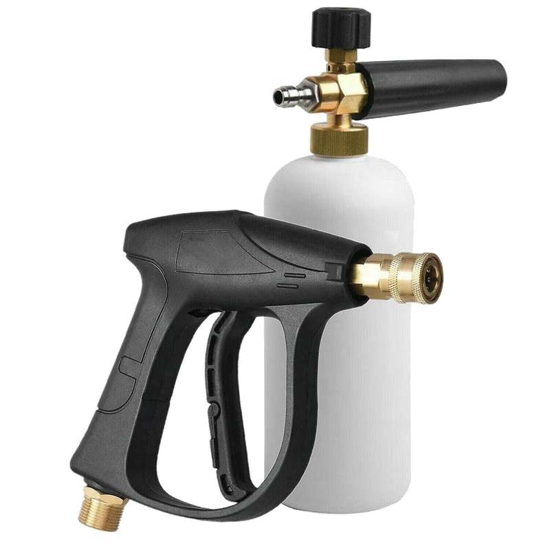 1/4Inch Snow Foam Washer Car Wash Soap Cannon Spray Pressure Jet Bottle