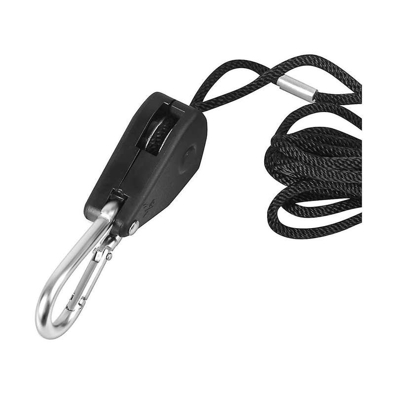 1/8 Inch Adjustable Grow Light Hangers 8pcs 2.4m Long Heavy Duty Rope Ratchet for Grow Tent & Garde