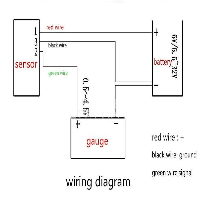 1/8Inch-27 NPT, 200PSI Fuel Air Pressure Sensor Water Pressure Sensor with Wire Fuel Pressure Sensor