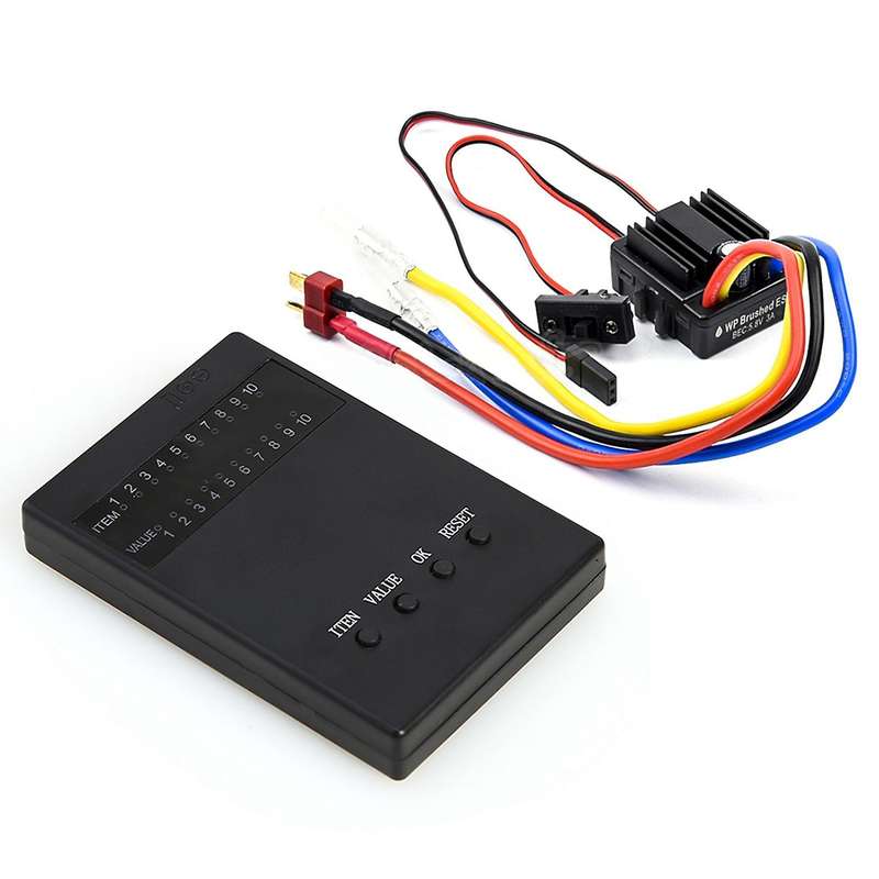 1/8 & 1/10 Crawler Brush Brushed 80A Electronic Speed Controller Waterproof ESC with Program Box