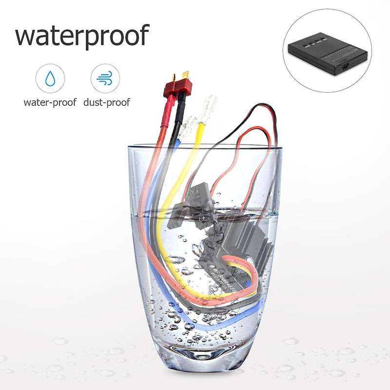1/8 & 1/10 Crawler Brush Brushed 80A Electronic Speed Controller Waterproof ESC with Program Box