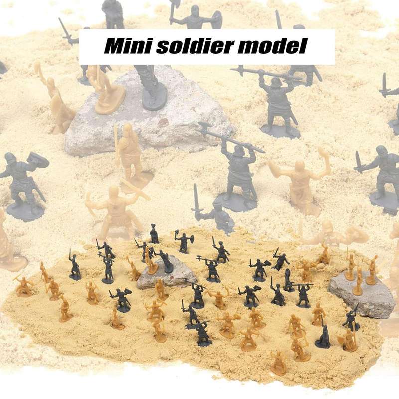 1:72 200/Set Plastic Ancient Figures Toy Soldiers Men Swordsman Action Figure DIY War Scene Toys Gre