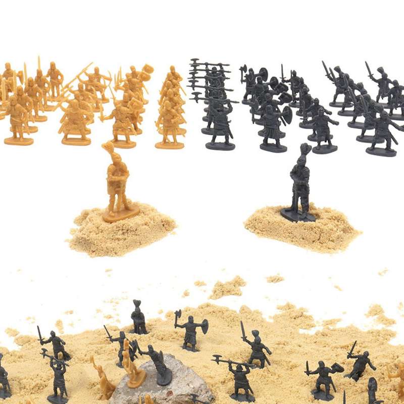 1:72 200/Set Plastic Ancient Figures Toy Soldiers Men Swordsman Action Figure DIY War Scene Toys Gre