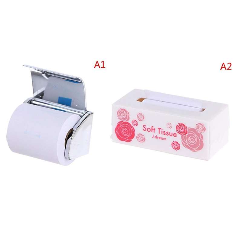 1:12 Miniature Mini Facial Tissue Toilet Paper Model Simulation Furniture Tissue Toy